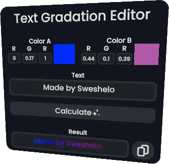 Text Gradation Editor