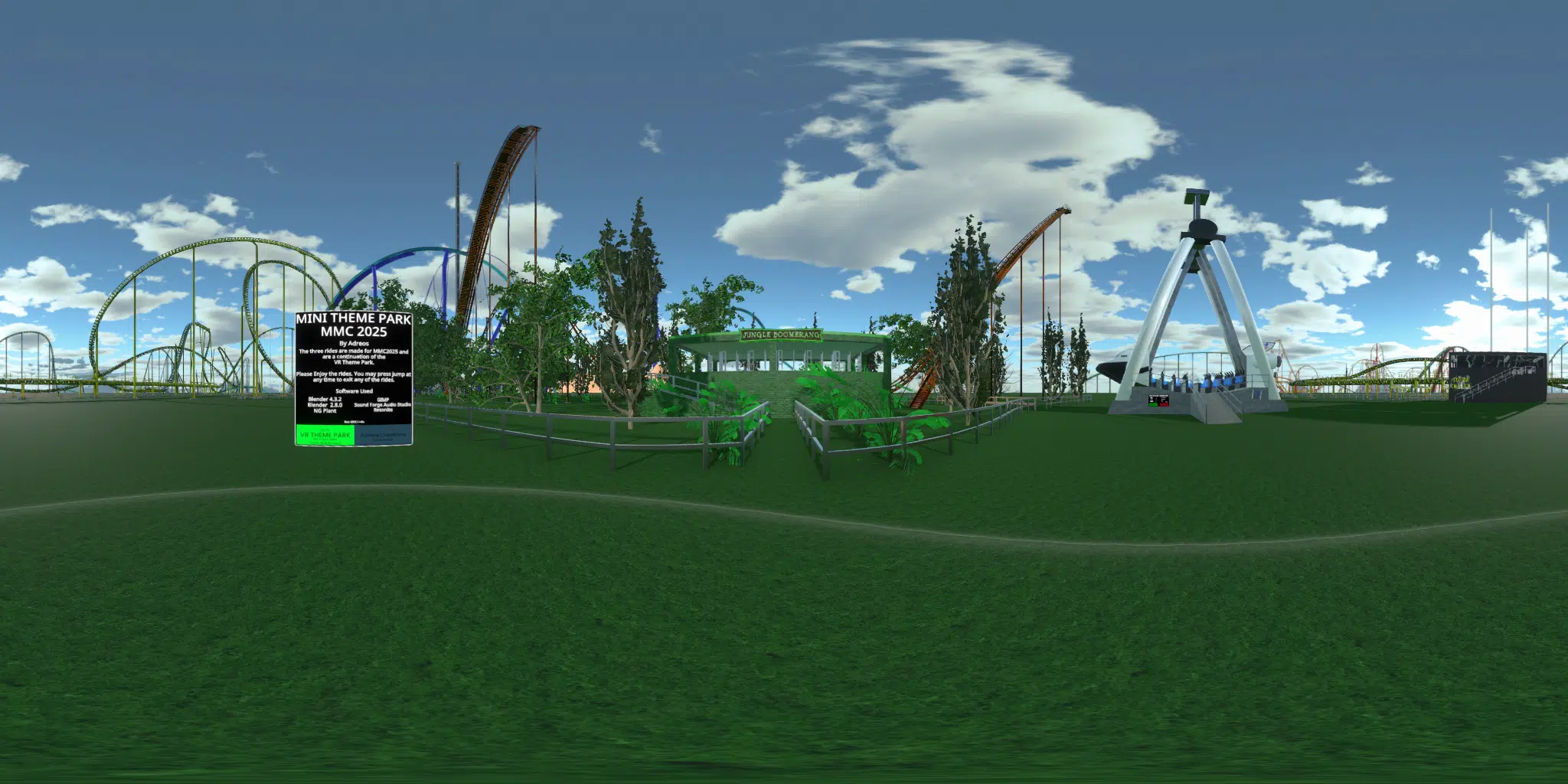 A preview image of the 'MMC2025 Minitheme Park' world.