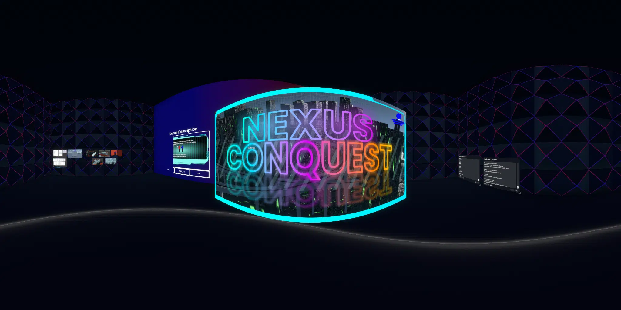 A preview image of the 'NEXUS CONQUEST' world.