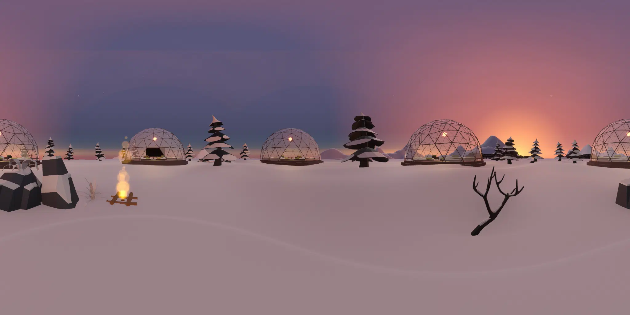 A preview image of the 'Glamping Site' world.